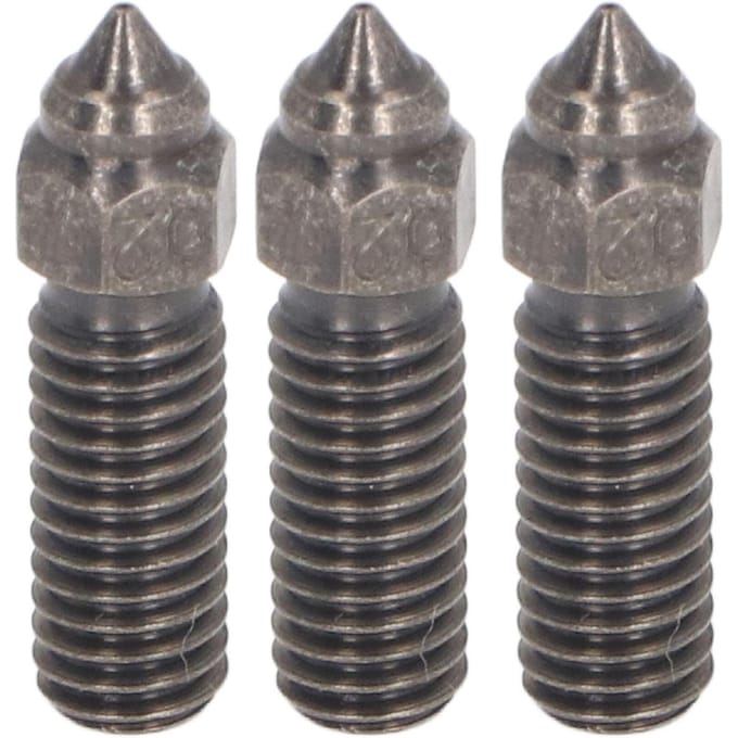 3 Pièces Buse en Acier Trempé 1.75mm 0.4mm M6 Buse d'Imprimante 3D pour K1 K1 Maximum pour Anycubic Vyper gray