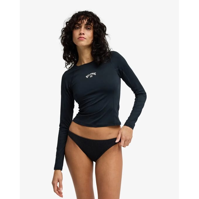 Crop Top Surf T-shirt Lange Mouwen Dames Billabong Lycra