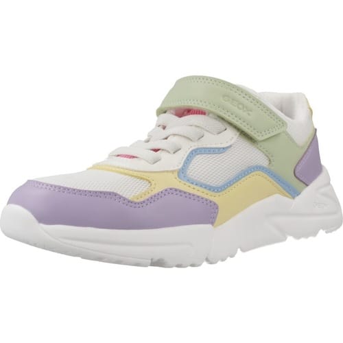 GEOX LOFTUS MEISJES Sneakers - VEELKLEURIG/WIT