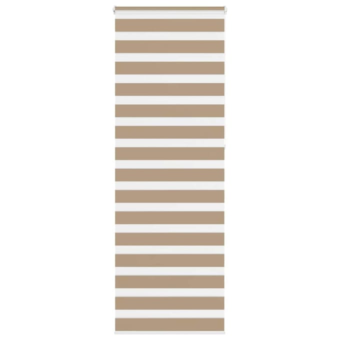 vidaXL - Zebra - Blind - 80x230 - cm - stofbreedte - 75,9 - cm - polyester - zandbruin