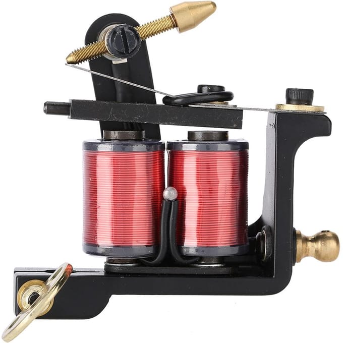 10 Wikkelingen Professionele Legering Tattoo Machine Koperen Spoelen Tattoo Shader Machine Pistool black