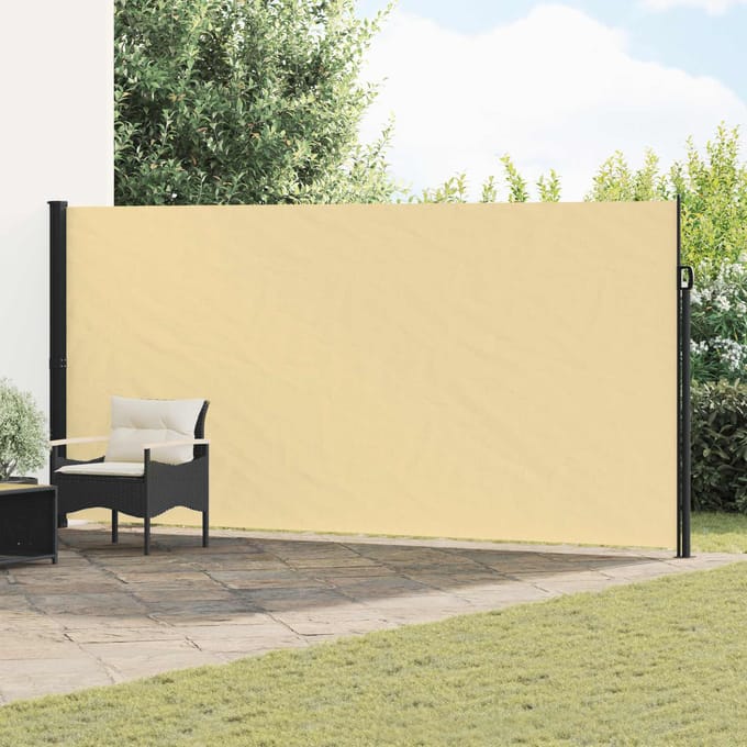 vidaXL - Uittrekbaar - Zijscherm - Rechthoekig - 200 - x - 300 - cm - Polyester - Zand