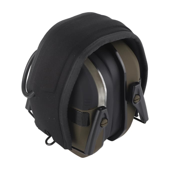 Casque antibruit électronique, protection auditive NRR 22 dB, casque de sécurité 3,5 mm avec haut-parleur vert