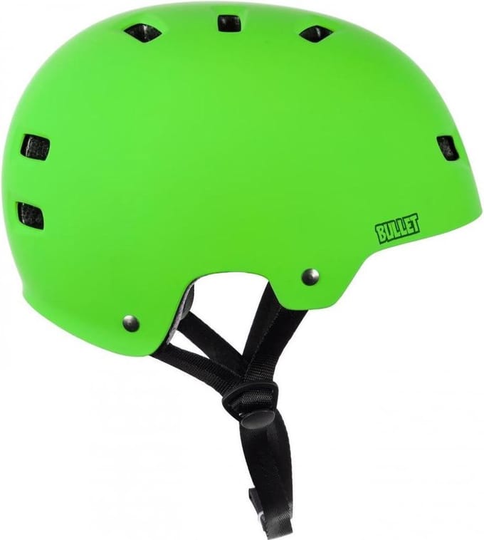 Skatehelm Bullet Deluxe groen - Maat 48 - 50 cm