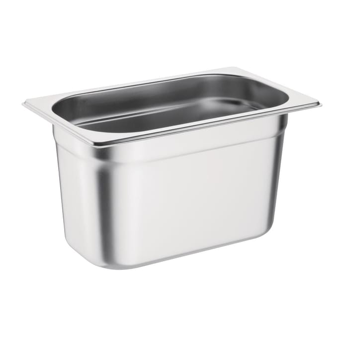 Vogue roestvrijstalen 1/4 gastronorm bak 150mm