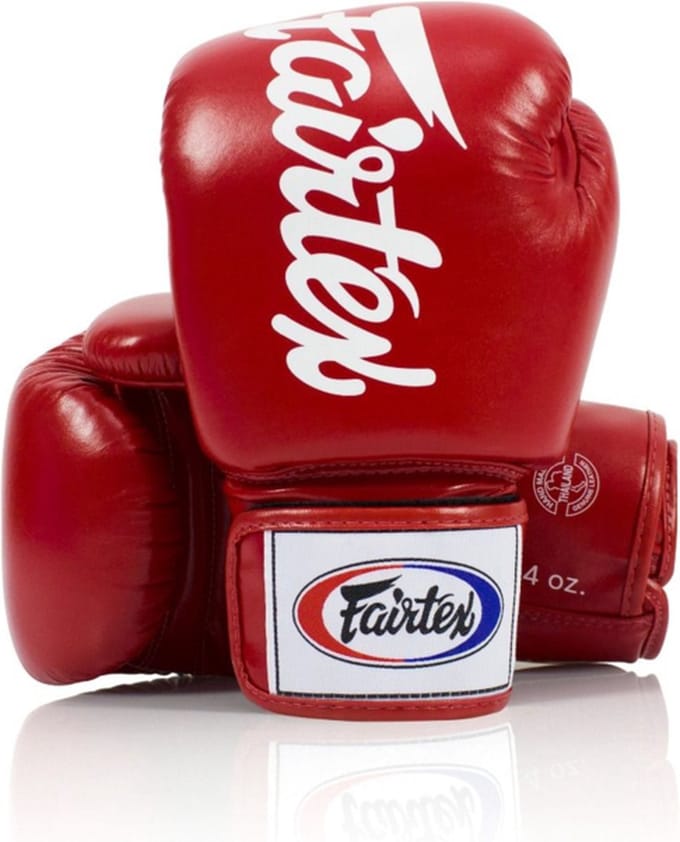 Fairtex BGV19 Deluxe Bokshandschoenen - Rood 16 oz