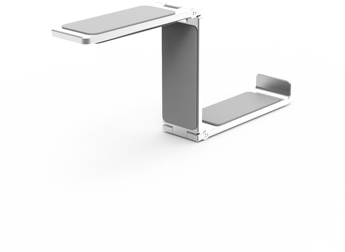 Zalman Aluminum Headset Hanger - Easy attachable to PC or desk - strong magnet - silver