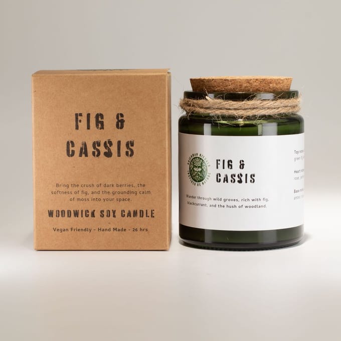 Greenman Woodwick sojakaars - Geplette vijg & cassis