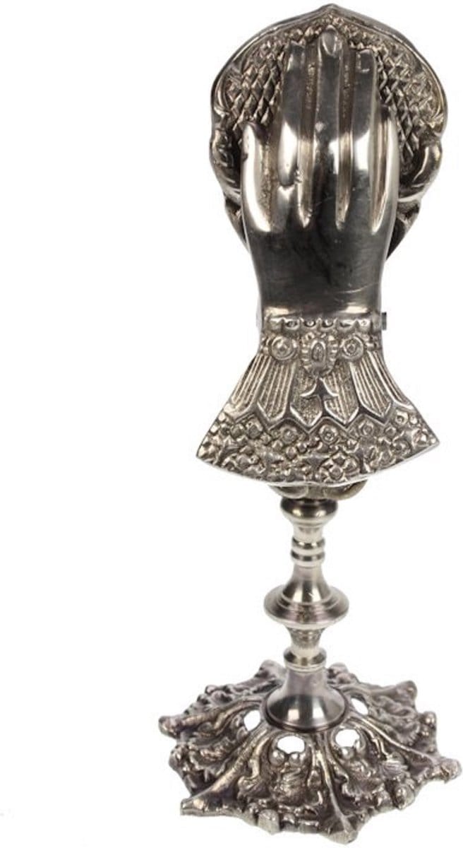 Handclip op Voetje zilverkl. Ø8,5xH20,5cm
