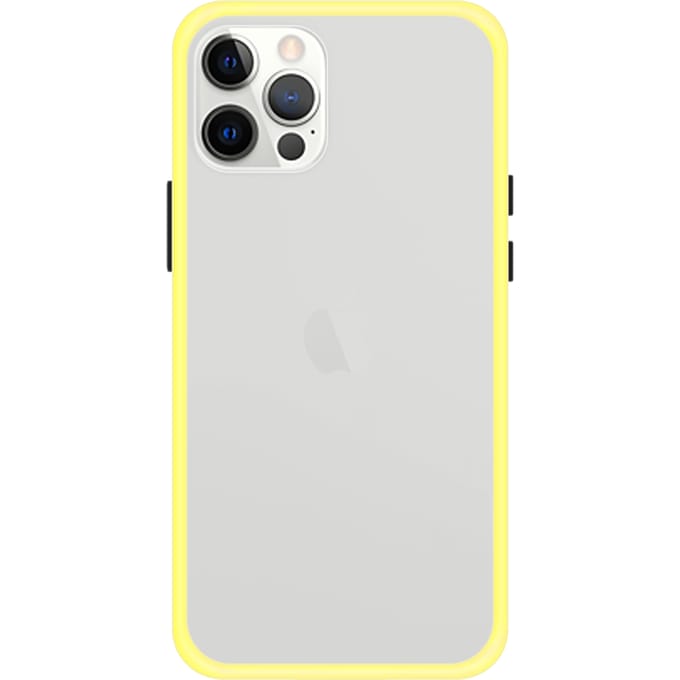 iPhone 12 Pro Max Back Cover - Geel/Transparant