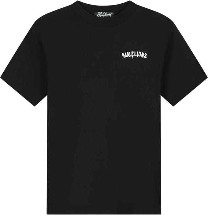 Malelions graffiti t-shirt in de kleur zwart.