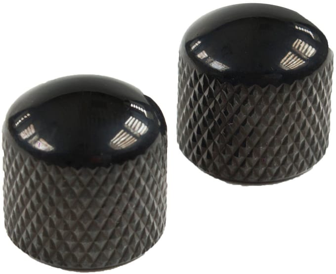 Yellow Parts EZ1223B Knoppenset 'Dome' Zwart