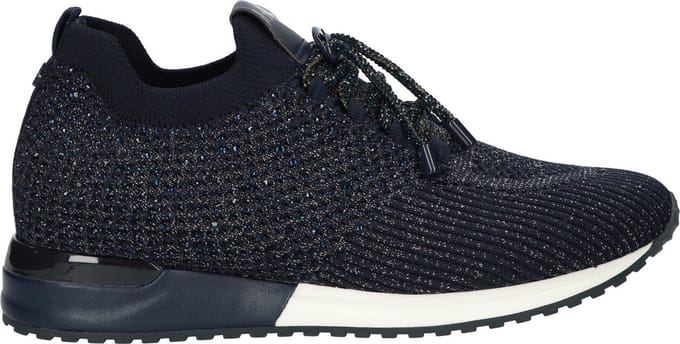 La Strada Sneaker Donkerblauw Knitted - Damesschoenen - Maat - 37