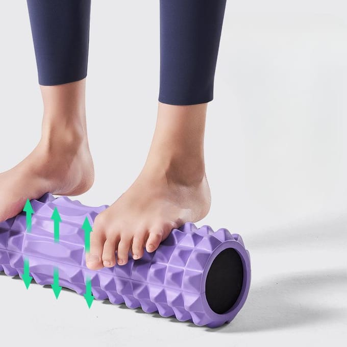 Connors Solid Foam Shaft Spierontspanning Skinny Leg Roller Massage Yoga Kolom Hulpmiddelen Benodigdheden Apparatuur. black