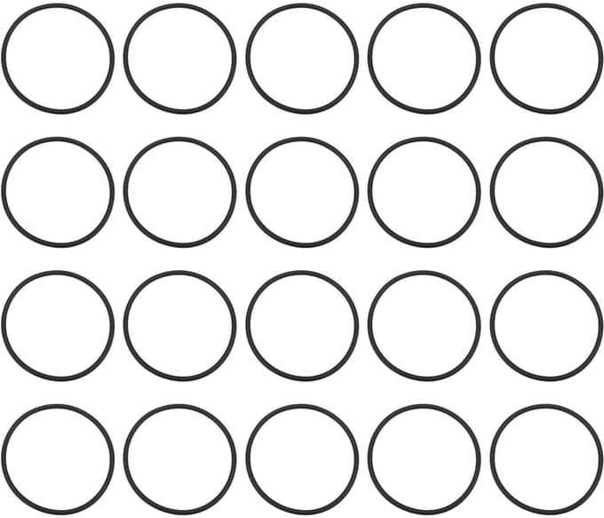 Cosensi- O-ringen 20 Stuks - Nitril Rubber - 110mm Buitendiameter - 100mm Binnendiameter - 5mm Breedte - Lekpreventie - Afdichtingen