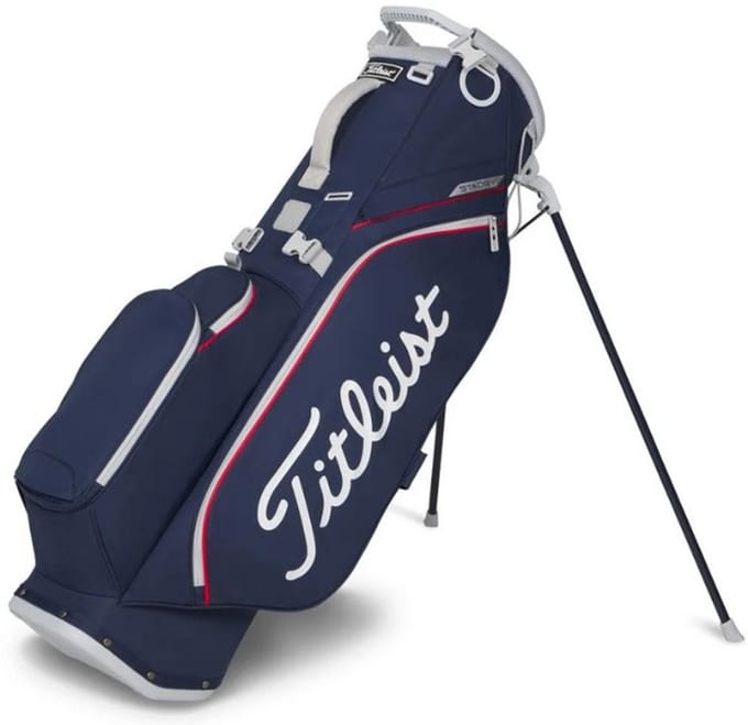 Titleist Players S4 Stadry Standbag Navy Rood Wit