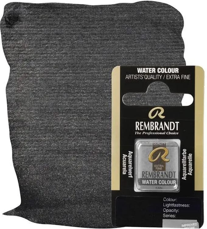 Rembrandt water colour napje Graphite (840)