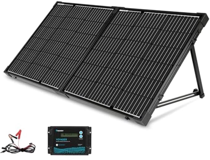 100W 12V Mono Zonnepaneel Waterdicht met 20A Solar Controller voor RV, Camper en Boot