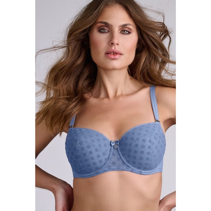Marlies Dekkers Snowflake Powder Blue Balcony Bra Maat: 75D | BH's Outlet | Dames | Blauw