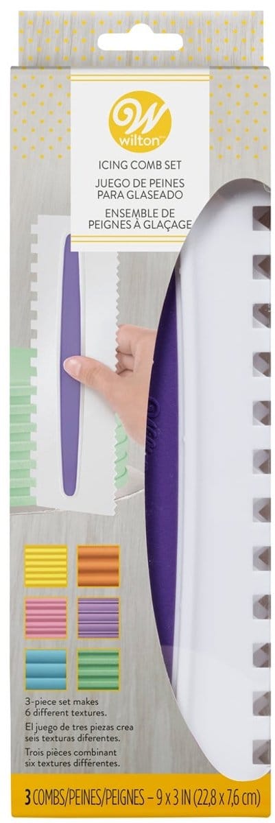 Wilton Icing Schraper Comfort Grip - Taart Spatel - Set van 3 - 22,8 x 7,6 cm