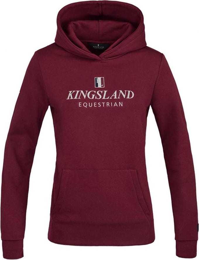 Kingsland Hoodie Classic Unisex Donkerrood - Donkerrood - s