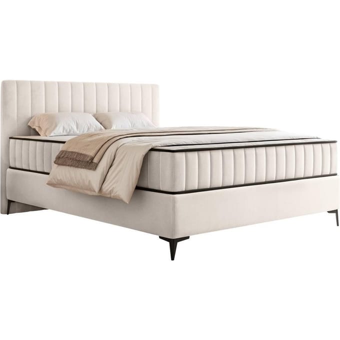 Boxspring Simone 140x200 cm fluweel met opbergruimte | NADUVI Collection