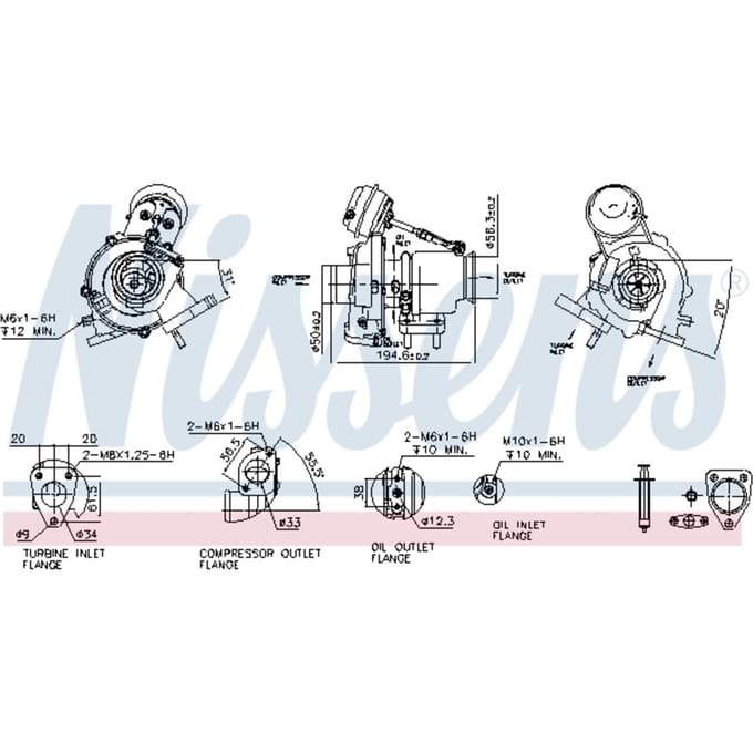 Supercharger, drukvulling NISSENS 93418