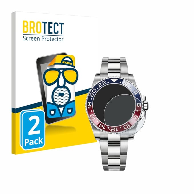 BROTECT - Screenprotector voor Rolex GMT-Master II - Folie Beschermfolie matte 2 Stuks