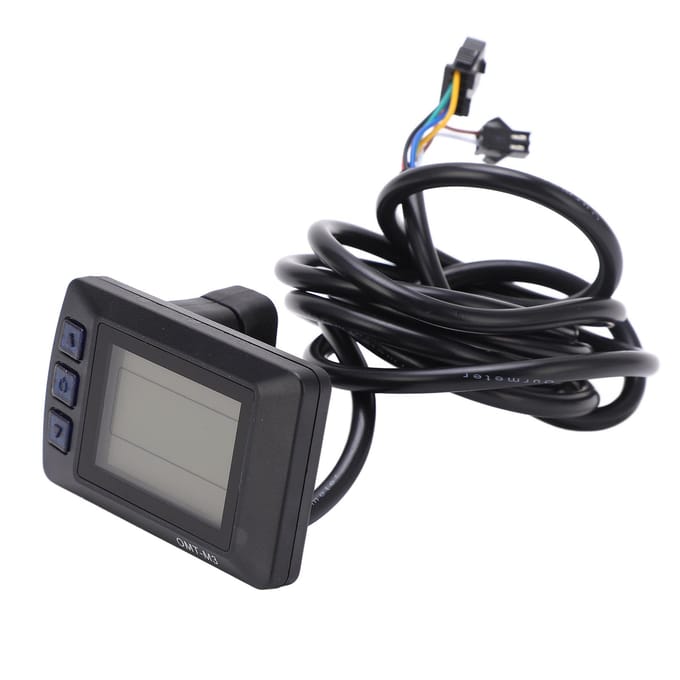 36V 48V Elektrische Fiets LCD OMTM36 Display Bedieningspaneel Waterdicht LCD Display Meter voor Elektrische black