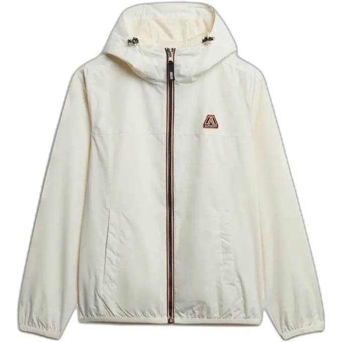 Superdry Essential Tri Windbreaker Jas White Grootte: 38