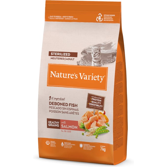 7kg Nature's Variety Original Sterilised Zalm Droog Kattenvoer