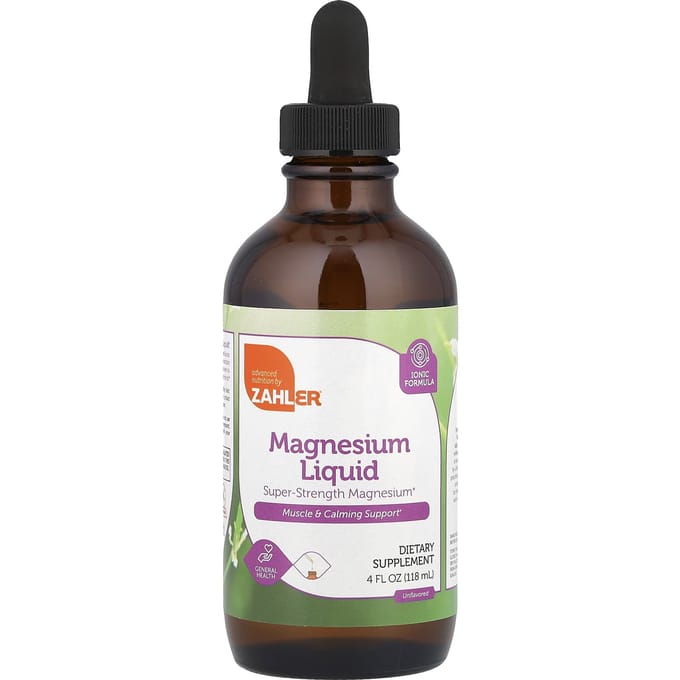Vloeibaar Magnesium, Ongezoet, 118 ml (4 fl oz)