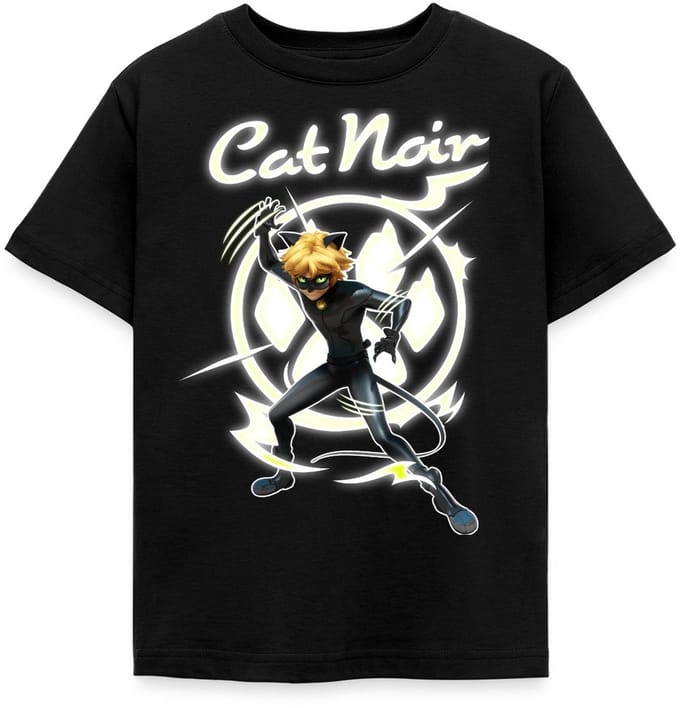 Miraculous Cat Noir Adrien Superheld T-Shirt Kinderen