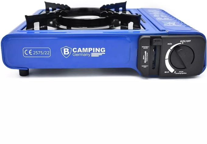Benson Camping kooktoestel draagkoffer blauw