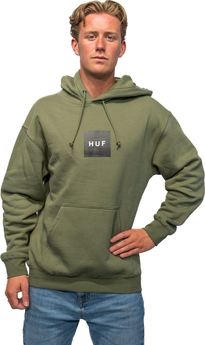 HUF Set Box Pullover Casual sweater heren Groen S
