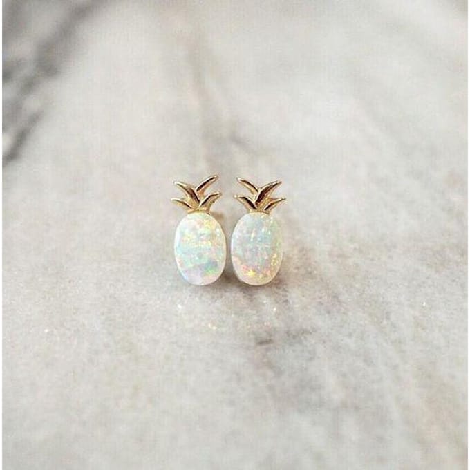 Oorbellen Explosies Ananas Aobao Oorbellen Mode Sieraden beige