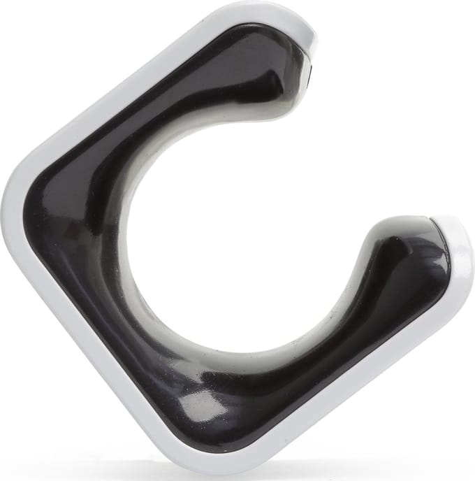 Clug Roadie Fiets Clip voor de muur - Wit/Zwart