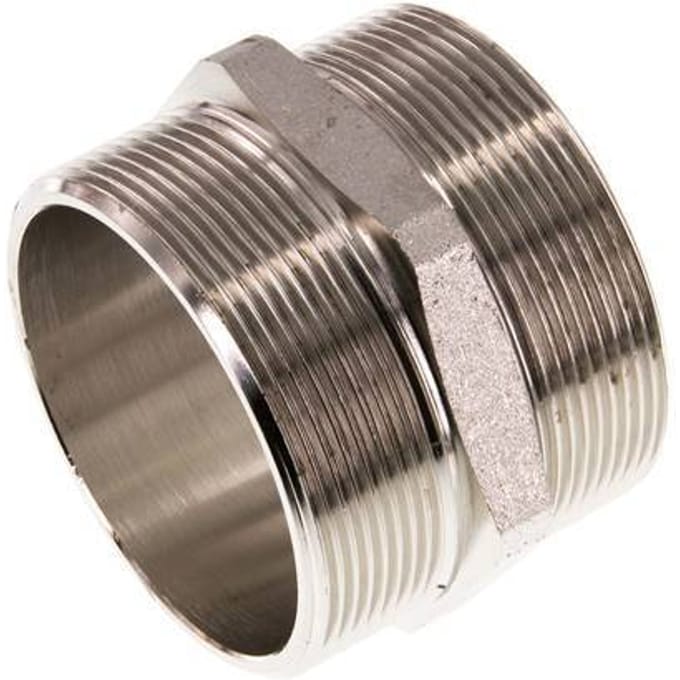 G 2 1/2'' Vernikkeld Messing Borstnippel 16 Bar - FL2S-M-BN-212G