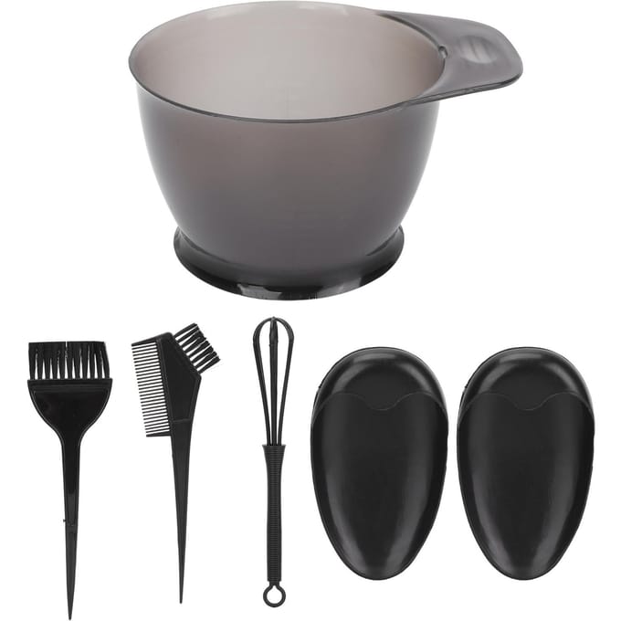 5 STUKS Professionele Salon Haarkleurset Haarverf Kwast Kom Kam Haarkleurtools Set gray