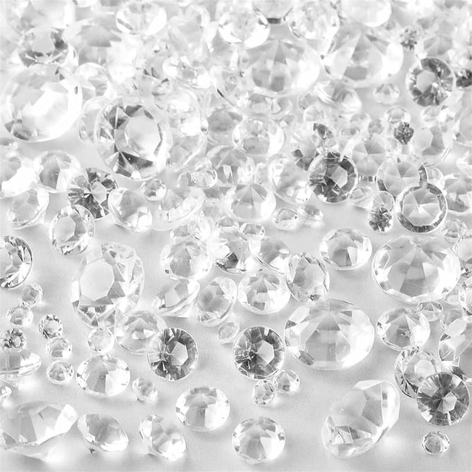Dailygoods - 1000 Stuks 3 mm Acrylkralen voor Bruiloftdecoratie