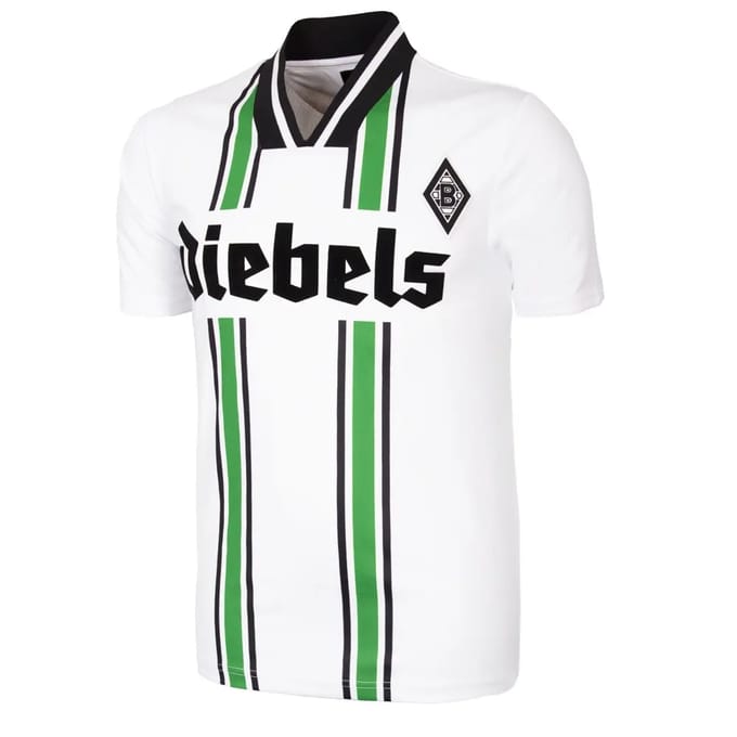 COPA - Borussia Monchengladbach 1996/97 - Retro Voetbalshirt - Heren - Wit - XL