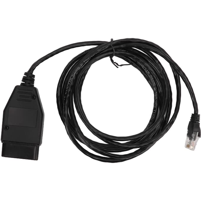 Zwarte Programmeerkabel ENET Interfacekabel OBD2 Programmeerkabel Vervanging voor F-serie 3-serie 5-serie black