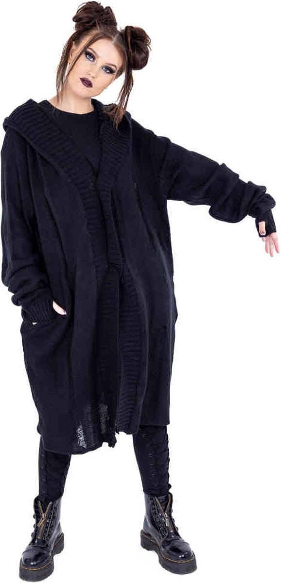 Heartless - Axel Lange cardigan - XL - Zwart