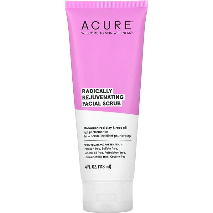 ACURE, Radically Rejuvenating, gezichtsscrub, 120 ml (118 ml) pink