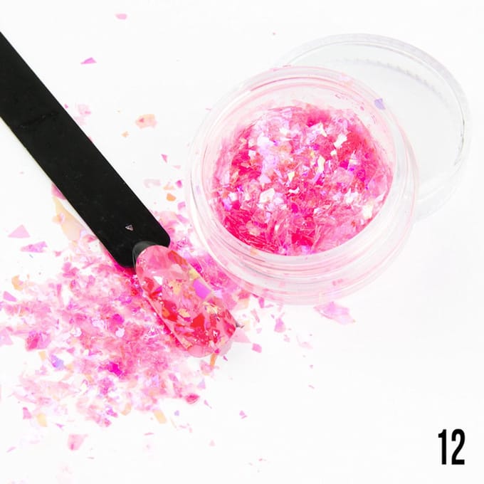 DRM Nageldecoratie Broken Mirror Effect - #12