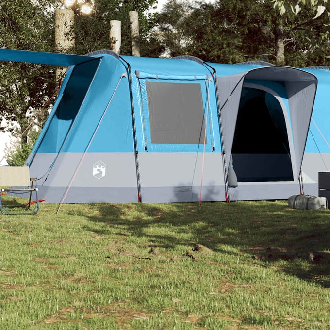 Vidaxl Kampeertent, Tunneltent, 4 Pers., Blauw, Waterdicht