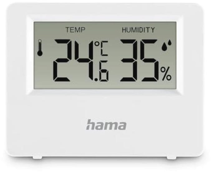 Digitaal Thermometer Hygrometer voor Binnen en Buiten - Wit