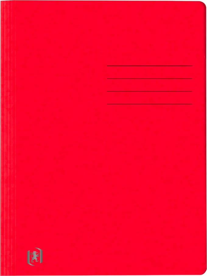 Oxford 400116211 map Karton Rood A4