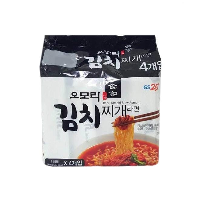 Paldo Omori Kimchi Stoofpot Ramen 160g X 4 (2 opties) 1 black