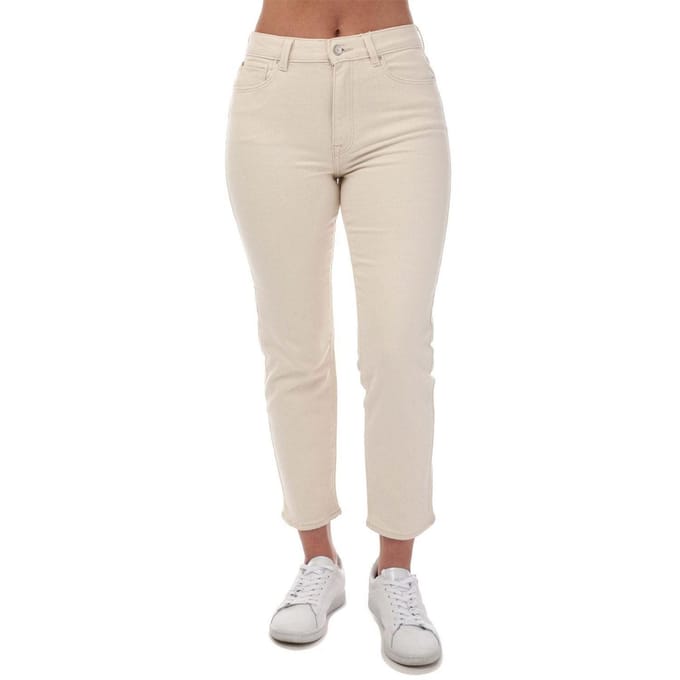 Levis Stretchjeans met hoge taille voor dames (Gebroken wit)